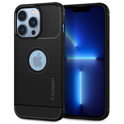 Spigen® Rugged Armor™ ACS03200, maska za iPhone 13 Pro Max – Matte Black