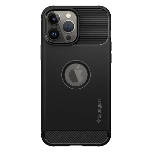 Spigen® Rugged Armor™ ACS03200, maska za iPhone 13 Pro Max – Matte Black