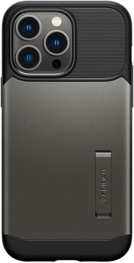 Spigen® Slim Armor™ ACS04645, maska za iPhone 14 Pro Max – Gunmetal