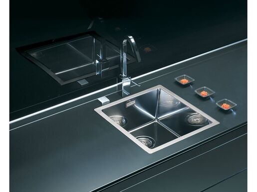 Alveus sudoper Quadrix 30 - brušeni čelik