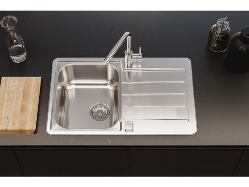 Alveus sudoper Line Max 80 - brušeni čelik