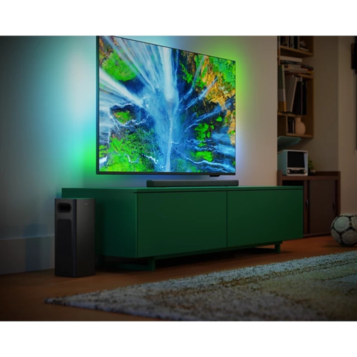 PHILIPS Soundbar TAB6309/10, 2.1 sa bežičnim niskotoncem, RMS 320W, Bluetooth, Tamnosivi