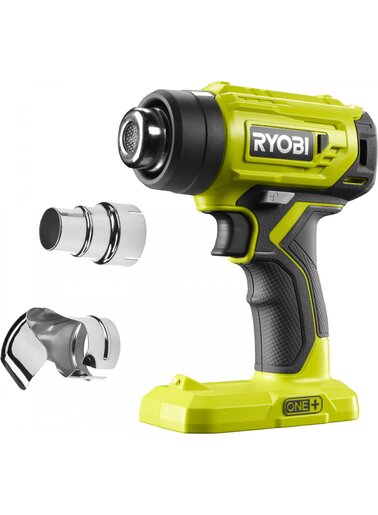 RYOBI akumulatorski fen za vrući zrak, 18V ONE+, 0 - 470 °C, SAMO ALAT