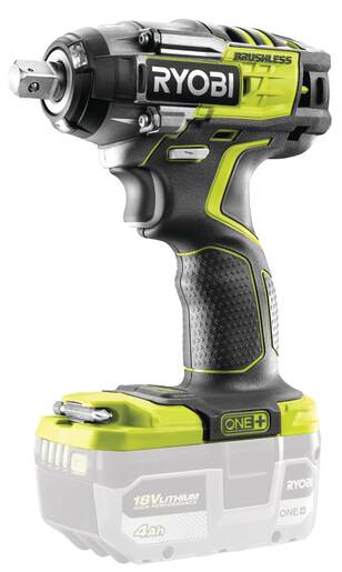 RYOBI akumulatorski udarni odvijač R18IW7-0 - 18V ONE+, prihvat 1/2", brzina 0-3000/min, broj udaraca 0-3900/min, max.okretni moment 270Nm - SAMO ALAT