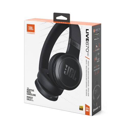 JBL bežične bluetooth slušalice on-ear, LIVE 670 NC BLACK