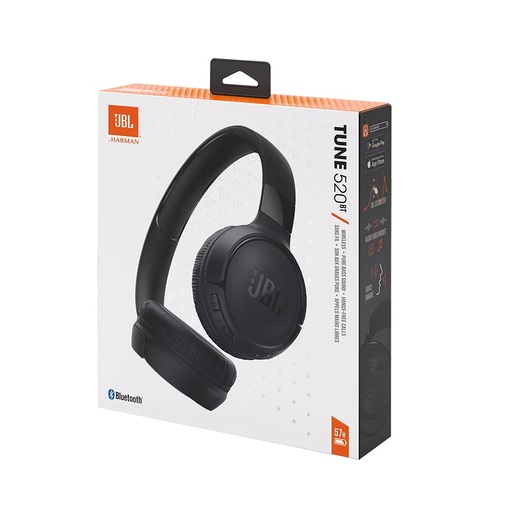 JBL bežične bluetooth slušalice on-ear, Tune 520BT BLACK