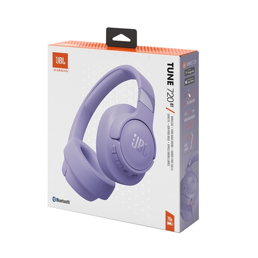 JBL bežične bluetooth slušalice on-ear, TUNE 720 BT PURPLE