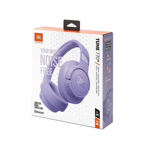 JBL bežične bluetooth slušalice on-ear, TUNE 770 NC PURPLE