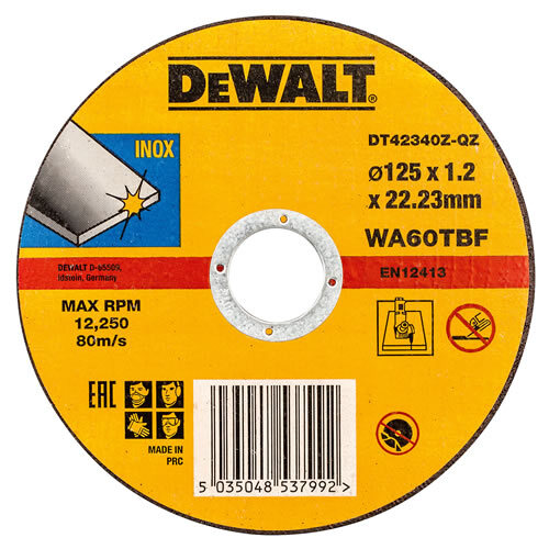DeWalt rezna ploča za metal 125x1,2x22,23mm - DT42340Z