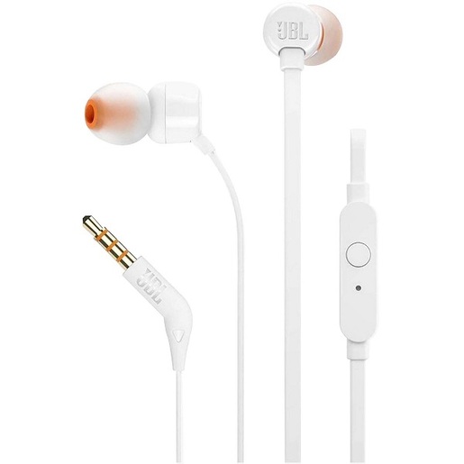 JBL žičane slušalice In-ear, T110 WHITE