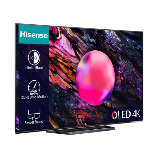 Hisense OLED televizor 55A85K, 4K Ultra HD, Smart TV, VIDAA U7, 120Hz, Dolby Atmos, HDR, Crni  **MODEL 2023**