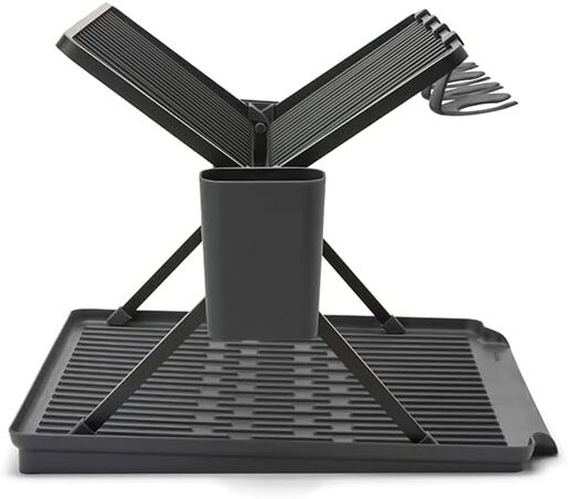 Brabantia sklopivi ocjeđivač posuđa, tamnosivi 139482