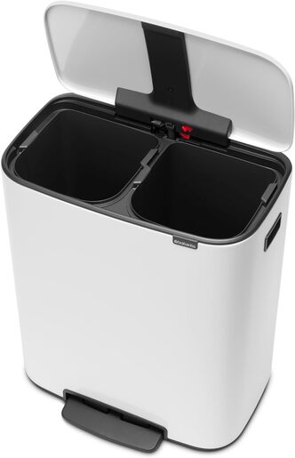 Brabantia Bo Pedal kanta za smeće na pedalu 2x30l, bijela 211447