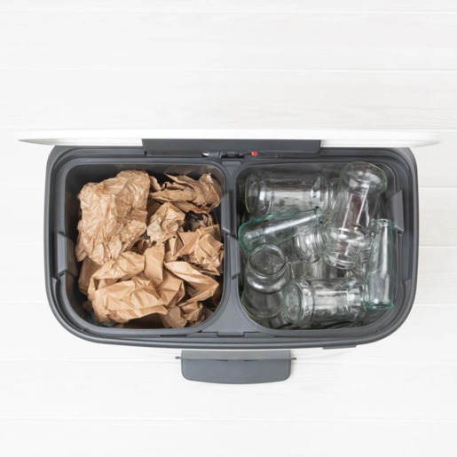 Brabantia Bo Pedal kanta za smeće na pedalu 2x30l, bijela 211447