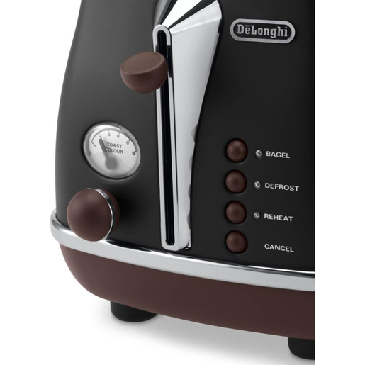 DeLonghi toster CTOV2103.BK Icona Vintage crni, 900 W
