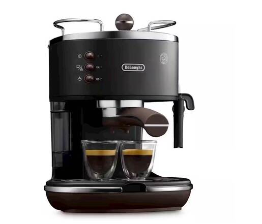 DeLonghi aparat za espresso kafu ECOV311.BK Icona Vintage crni, ručni