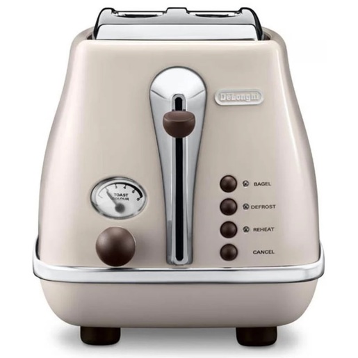 DeLonghi toster CTOV2103.BG Icona Vintage bež, 900 W