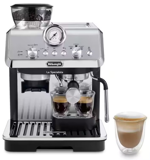 DeLonghi aparat za espresso kafu EC9155.MB La Specialista Arte srebreno-crni, ručni
