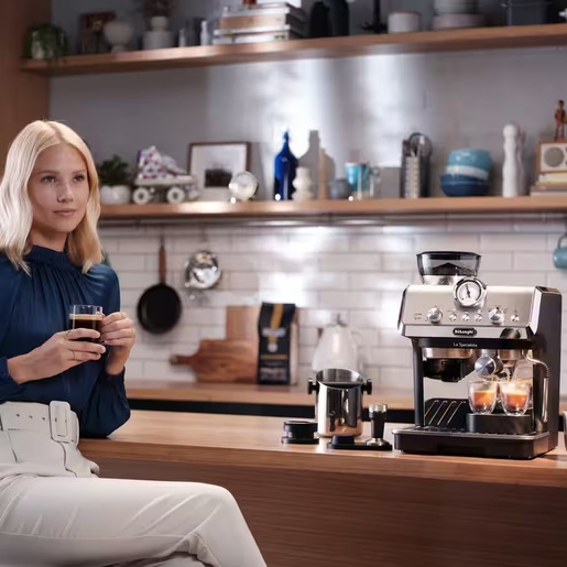 DeLonghi aparat za espresso kafu EC9155.MB La Specialista Arte srebreno-crni, ručni