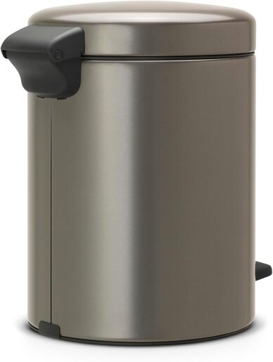 Brabantia Newicon Pedal kanta za smeće 5l, platina 112683