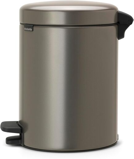 Brabantia Newicon Pedal kanta za smeće 5l, platina 112683