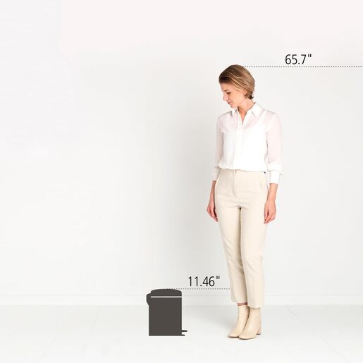 Brabantia Newicon Pedal kanta za smeće 5l, siva 126284, Mineralni premaz