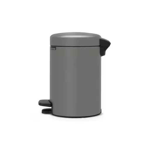 Brabantia Newicon Pedal kanta za smeće 5l, siva 126284, Mineralni premaz