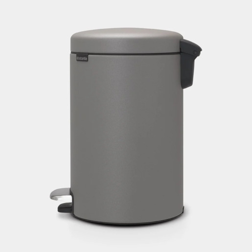 Brabantia Newicon Pedal kanta za smeće 12l, concrete grey 119149, metalizirani premaz