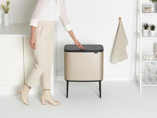 Brabantia BO Touch kanta za smeće 36l, champagne 304583