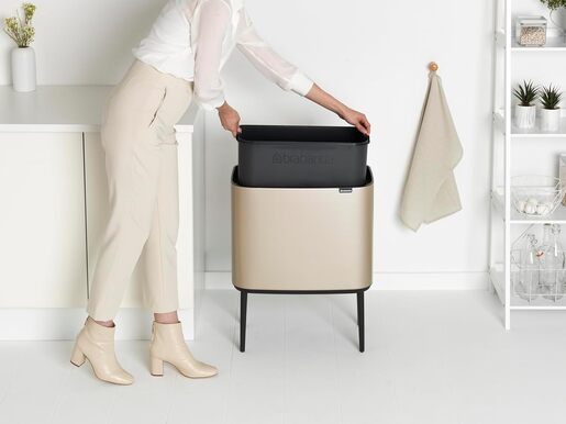 Brabantia BO Touch kanta za smeće 36l, champagne 304583