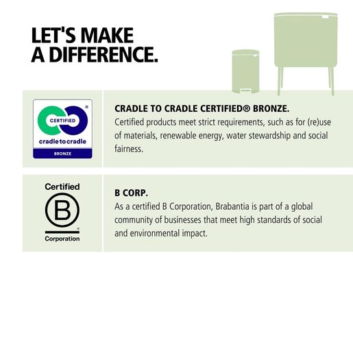 Brabantia BO Touch kanta za smeće 36l, champagne 304583