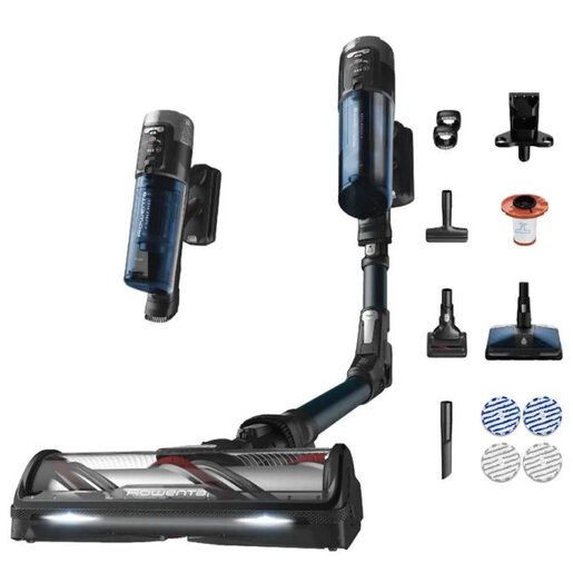 ROWENTA štapni usisivač RH9AD1WO X-Force Flex 13.60 ANIMAL AQUA; 18 V; do 60 min. čišćenja
