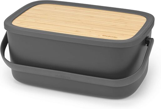Brabantia Nic prenosiva kutija za hljeb 128264, tamnosiva