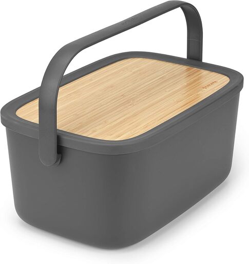 Brabantia Nic prenosiva kutija za hljeb 128264, tamnosiva