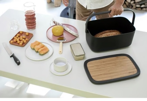 Brabantia Nic prenosiva kutija za hljeb 128264, tamnosiva