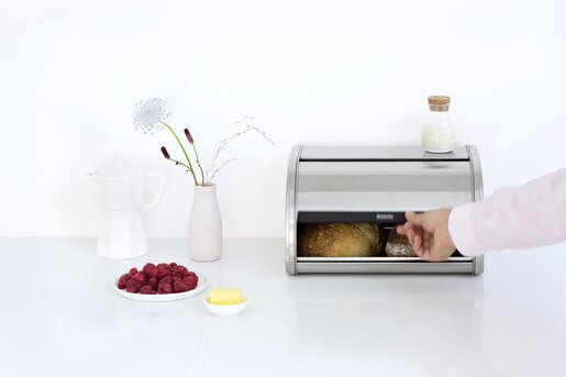 Brabantia Roll Top kutija za hljeb 348907, mat inox, medium