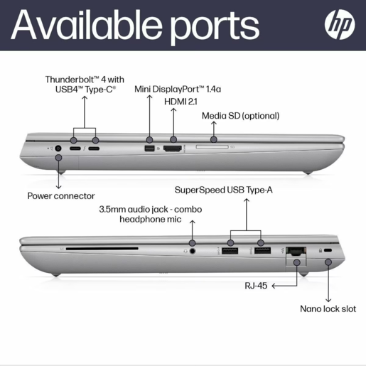 Laptop HP ZBook Fury G10, 62W72EA, 16 WUXGA IPS 400nits, Intel Core i7-13700HX, 32GB DDR5 RAM, 1TB SSD, NVIDIA RTX 2000 8GB, Backlit KB, Windows 11 Pro