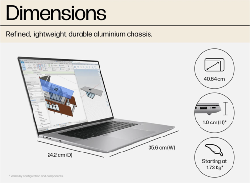 Laptop HP ZBook Studio G10, 62X11EA, 16 3K IPS 500nits, Intel Core i7-13700H, 32GB DDR5 RAM, 1TB SSD, NVIDIA RTX 2000 8GB, Backlit KB, Windows 11 Pro