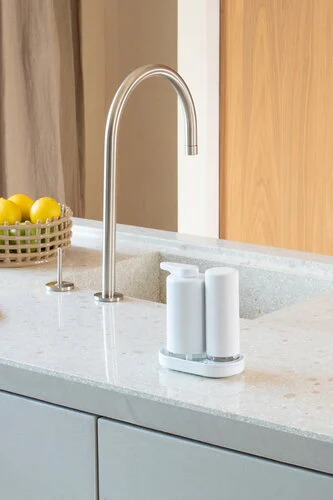 Brabantia SinkStyle  kuhinjski set dozatora s podloškom, bijela 227967