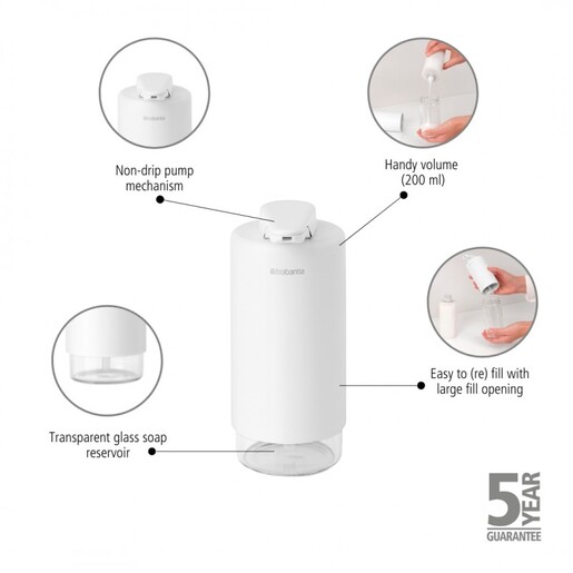 Brabantia SinkStyle dozator sapuna/deterdženta, Mineral Infinite Grey 228025