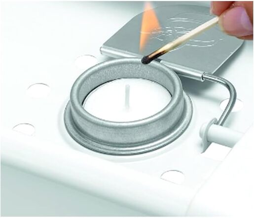 Brabantia grijač za hranu, 2 plamenika, inox, 477102