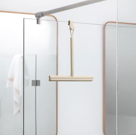 Brabantia ReNew tuš brisač s kukom za vrata, bež, 223303
