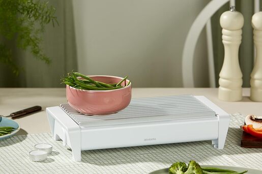 Brabantia grijač za hranu, 2 plamenika, bijeli, 477164