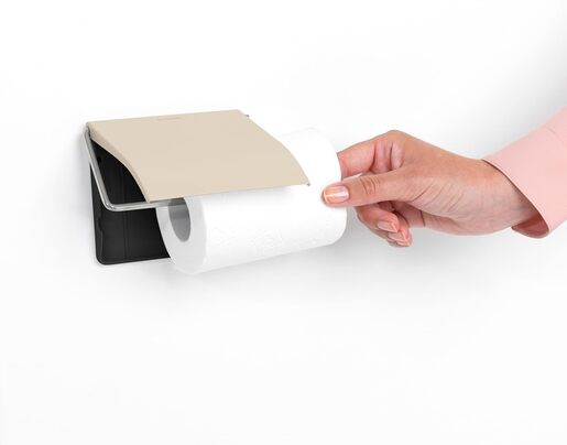 Brabantia ReNew držač toalet papira s poklopcem, bež, 108601