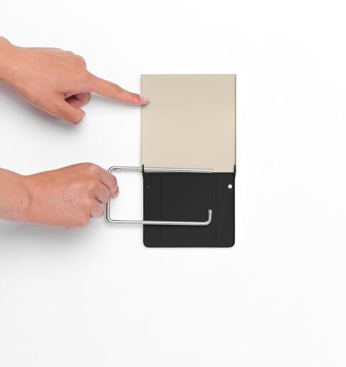 Brabantia ReNew držač toalet papira s poklopcem, bež, 108601