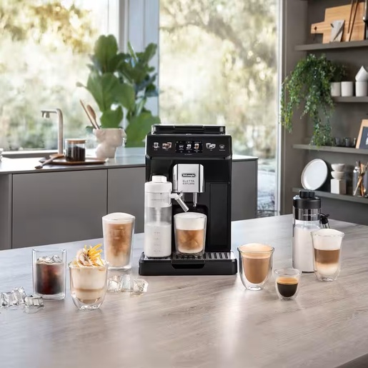 DeLonghi aparat za espresso kafu ECAM450.65.G Eletta Explore automatski, crni