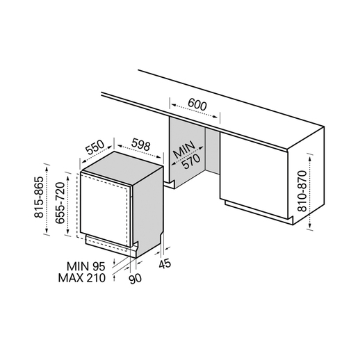 Midea perilica posuđa MID60S130