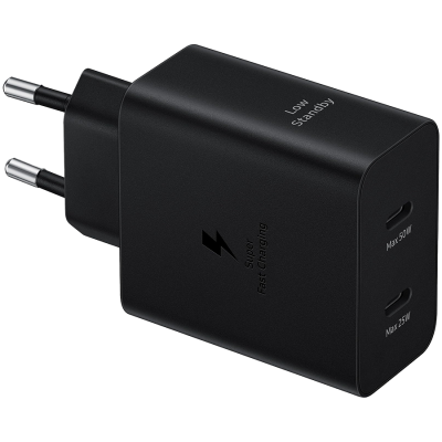 Samsung 50W USB-C brzi punjač (1.8m USB-C to USB-C 5A kabal uključen), EP-T5020XBEGWW, Crni