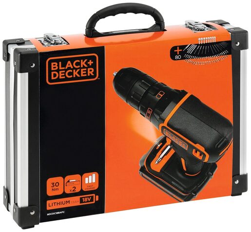 Black & Decker akumulatorska bušilica sa priborom BDCDC18BAFC