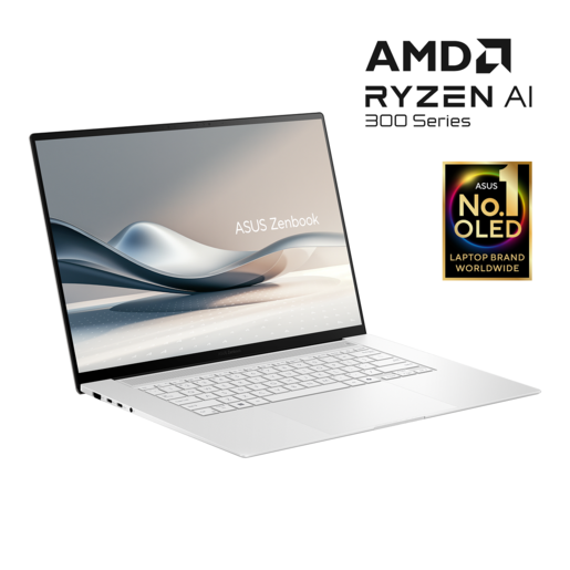 Laptop ASUS ZenBook S 16 OLED UM5606WA-RJ126X, 16 3.2K OLED Touch 120Hz, AMD Ryzen AI 9 HX 370, 32GB RAM, 2TB SSD, Baclit KB, AMD Radeon 890M, Windows 11 Home